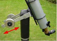 6. Balancing telescope and mounting Start by balancing the telescope lengthwise.