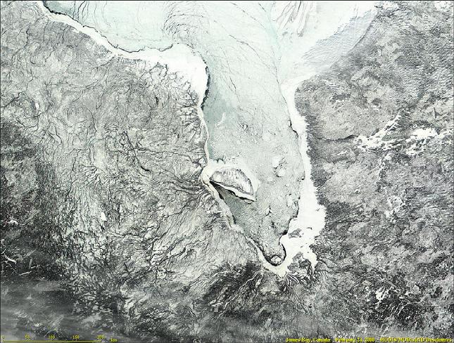 Boreas project Figure 6 James Bay, Canada, MODIS Satellite.