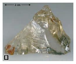 Can you see the relationship between mica s internal structure and the cleavage it shows? Mica, and all other silicates, tend to cleave between the silicon-oxygen structures rather than across them.