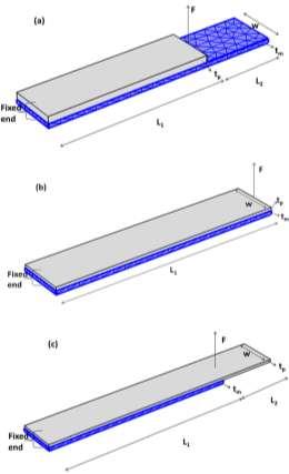 International Journal of Engineering Trends and Technology (IJETT) - Volume4 Issue6- June 20 Let us first consider a unimorph cantilever with unequal lengths of piezoelectric and nonpiezoelectric