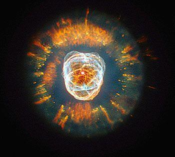 The Eskimo nebula because it looks like a face surrounded by a furry hood.