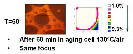 aging % EVA increase in polymer nodules Stability of