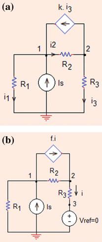 Analysis Methods Fig..7 The circuit for Problem..7 KCL at node : (G = G = G 3 =S) I S V ðv V Þfi ¼ 0!
