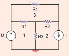 . Mesh Analysis 9 Fig..4 The circuit for Problem..8 KVL in mesh 3: i 3 R 4 þ ði 3 i ÞR þ ði 3 i ÞR ¼ 0 From (.59) and (.