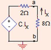 equivalent circuit = Thévenin equivalent circuit (Fig..38). Problem.5.8 In the circuit shown in Fig.
