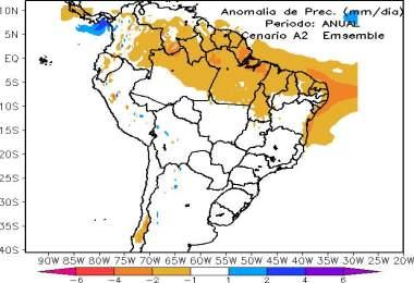 Rainfall anomalies (mm/day) (Annual) [(2071-2100)- (1961-90)] Dry Dry Dry Dry B2 B2