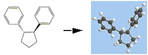 2D to 3D Conversion This section describes how Chem3D performs the conversion from two to three dimensions. You can open a 2D drawing using several methods. Opening a ChemDraw or ISIS/Draw document.