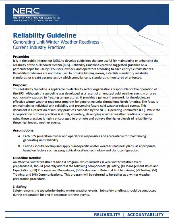 Reliability Guideline Reliability