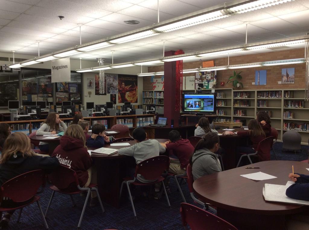 Lincoln Warriors live electronic field trip By Janet Anaya, Librarian Photo Credit: Janet Anaya 2 / #EPISDlibraries S eventh grade students in Mrs.