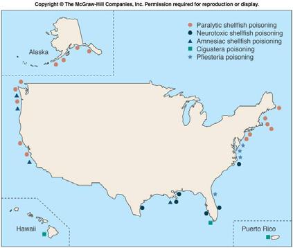 Global distribution of PSP toxins recorded http://www.whoi.edu/redtide/page.do?pid=14899 ZOOPLANKTON: II.