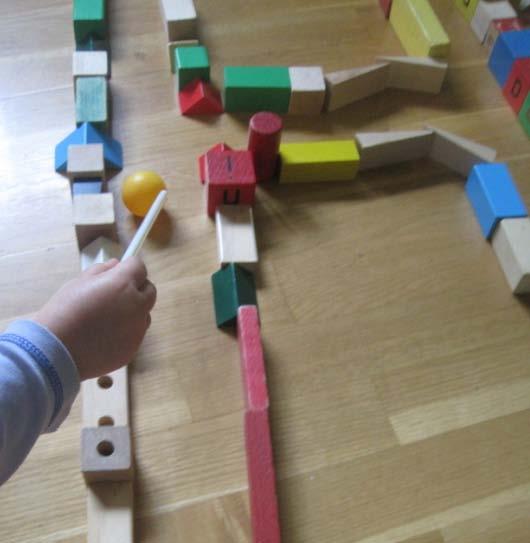 Activity (3): Materials: Blocks, table tennis ball, straw Process Skills: Observing Steps: 1- Build a maze. 2- Put the ball at one end of the maze. 3-Blow the ball with the straw.