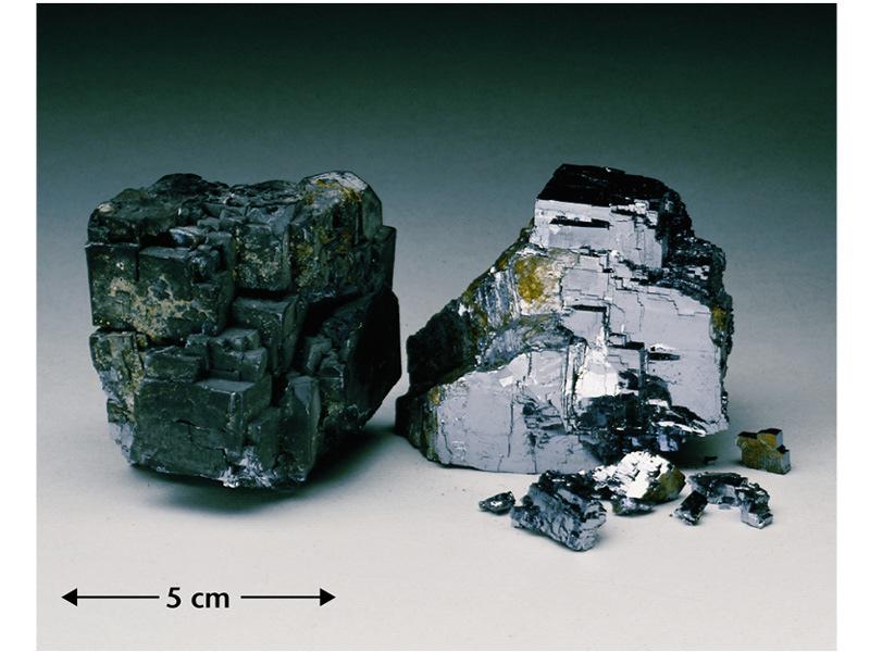 Cubic Crystals of Pyrite Figure 1.