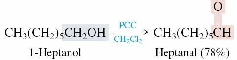 Primary alcohols may be oxidized either to an aldehyde or to