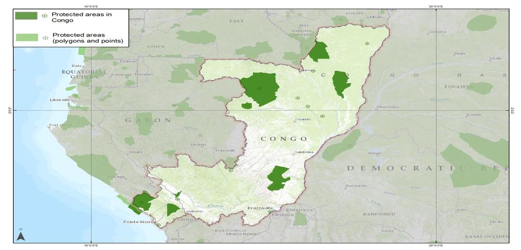 WDPA Data Status Report About this Report and the World Database on Protected Areas (WDPA) Map showing protected areas in the WDPA Congo January 2015 The WDPA is the most comprehensive global dataset