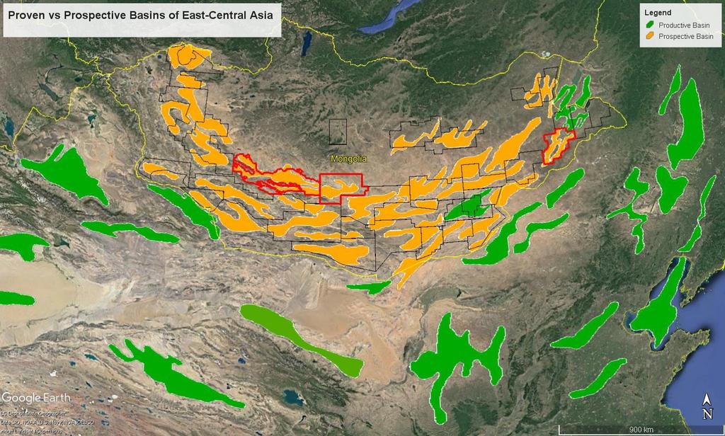 China: The Proven Prolific Analog Productive and Prospective Basins of East-Central Asia Recent Discovery Residual Gravity Map Blocks XIX&XX Hilar-Tamsag Basin 0.