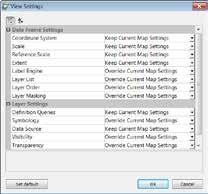 Views Layer and map settings distribution and deployment Save/retrieve MXD, Data Frame and Layer setting to a