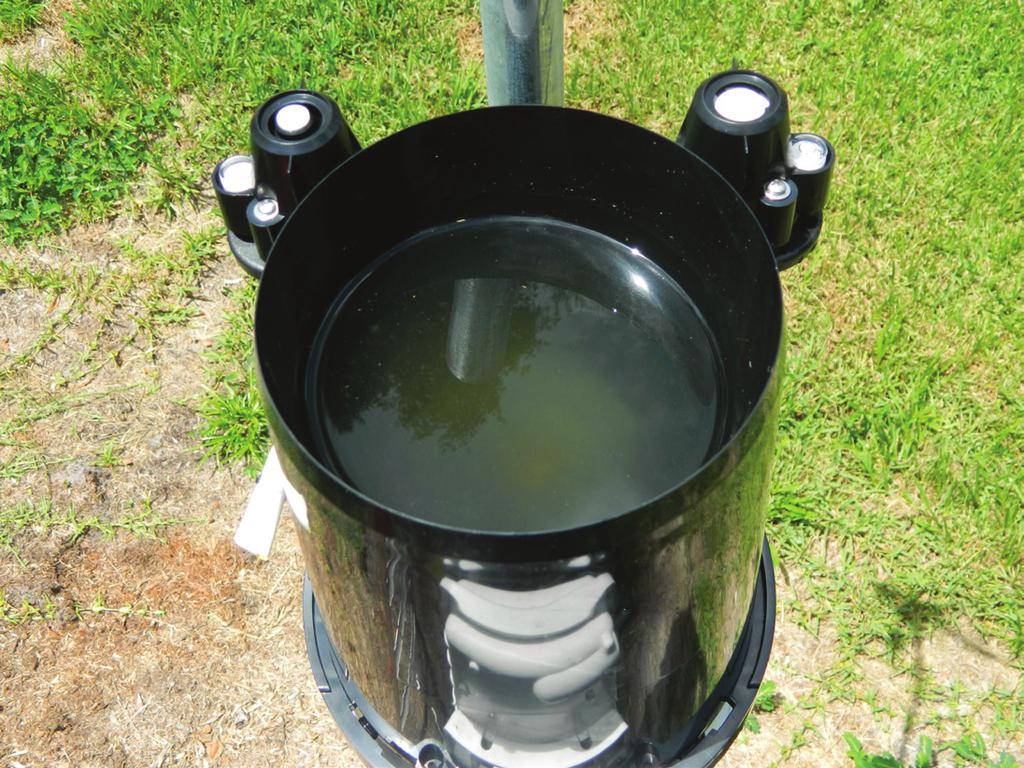collector of the rain gauge must be in a horizontal plane, level, open to the sky, and above the height at which splashing rain and snow accumulation can influence the measurement. f.