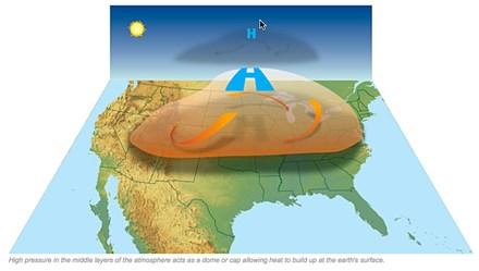 continental air mass An air mass that forms over land and is