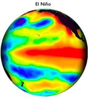 Climate zone: temperate La Nina El Nino global warming A climate zone that can be found in the middle