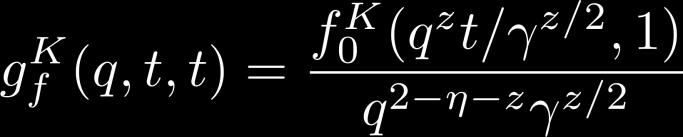 Bare post-quench Keldysh Green s function Exponential decay to equilibrium at equal times and u=0.