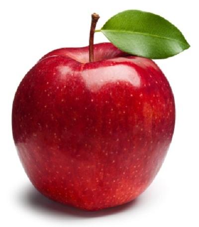 An apple, for example, absorbs all of the wavelengths of