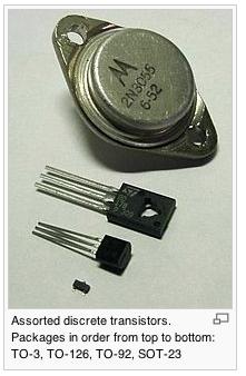 Bipolar Junction Transistor Acts like a valve. You have a gate controlled by a small voltage That controls a large current. It can act as an amplifier or as a switch.