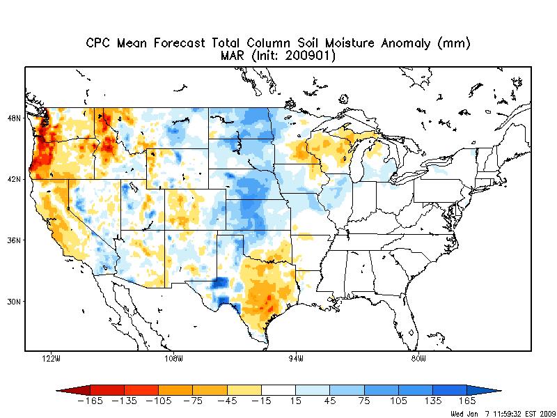 of CPC fcst Downscaling of ESP NLDAS forecasts are