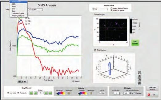 SOFTWARE Control for SIMS All SIMS spectrometers can be run using the standard Hiden MASsoft software suite.