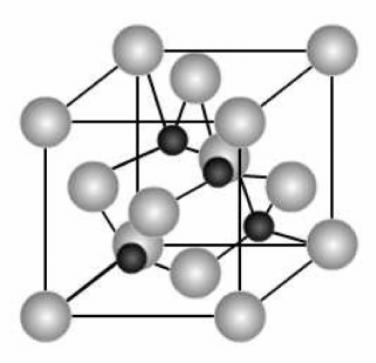 MODULE - 3 Chemistry Sodium Chloride Structure In case of NaCl the anion (Cl-) is much larger than the cation (Na + ). It has a radius ratio of 0.52. According to Table 3.