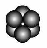 (B type over C and C type over B type) from the second layer over it. This generates a void which is surrounded by six spheres, Fig.8.