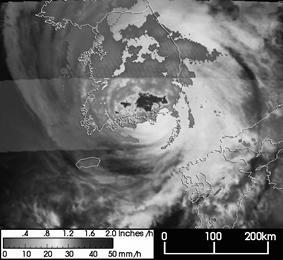 Saffir-Simpson Scale Category 1 2 3 4 Super Typhoon 5 Central Pressure >28.94" (980 mb) 28.91-28.50" (979-965 mb) 28.47-27.91" (964-945 mb) 27.88-27.