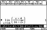 This function is found on the Home screen b using the F Calc ke. The calculus menu that appears when F is pressed is shown in Figure.