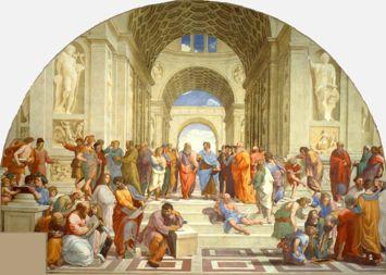 The school of Athens (Vatikan) Raffael 1510 Sokrates