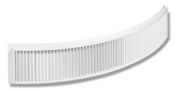 Ventilating grilles Curved steel grilles Application Ventilating curved grilles are designed for all types of low-pressure- air-conditioning, heating and ventilation systems with built in air flow