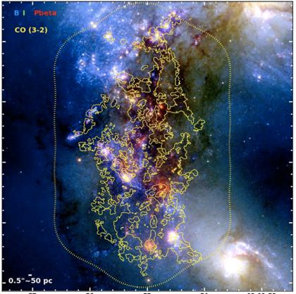 Evidence of on-going star formation?