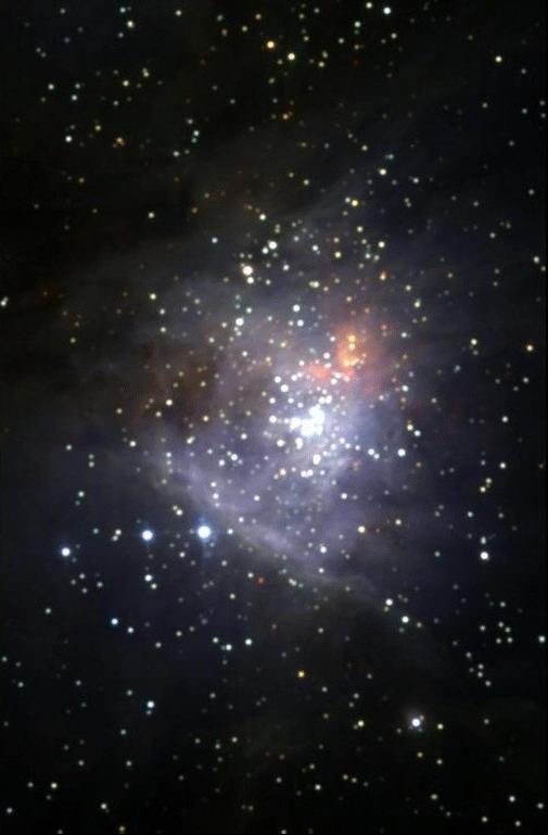 Orion nebula and Trapezium cluster (2MASS