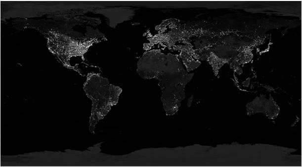 "Earth's City Lights" from Goddard Space Flight Center at