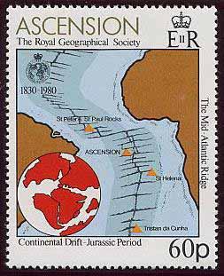A stamp commemorates the