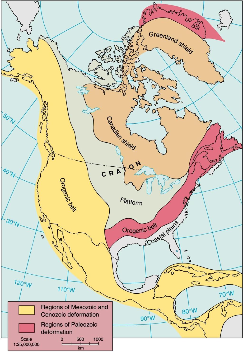 North American Craton Shield Western North American