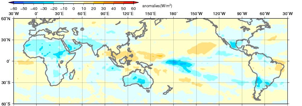 2.4.3 Spring (March May 2016) Convective activity was enhanced from the area west of the dateline to the central Pacific, and was suppressed from the Maritime Continent to the western