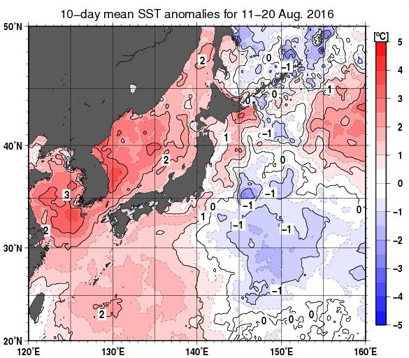 This section reports on surface climate characteristics and atmospheric circulation observed in August 20