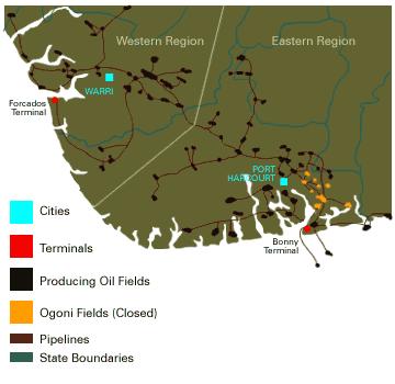 Adiela UP et al, 2016, 3(6):324-332 Figure 4: Map of Niger Delta with Producing