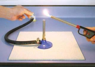 when or where you do the actions) A. Lighting a Bunsen burner 1.