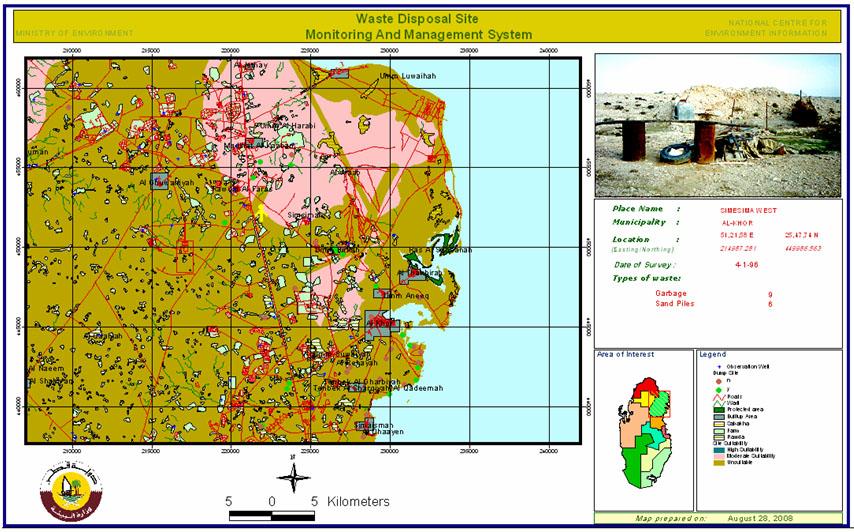Environment Site Assessment and Management System Ministry of Environment Topographic, Geographic names data and satellite imagery coming from CGIS.