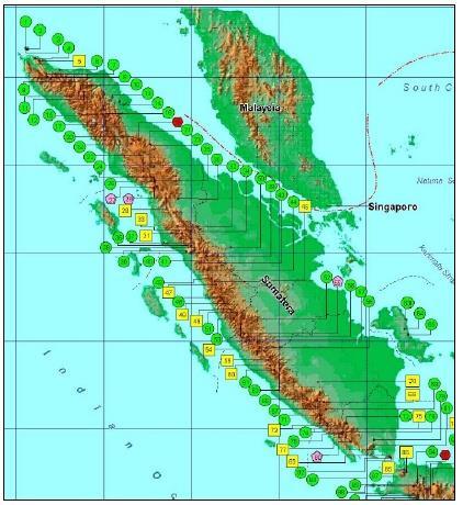 (~700 abandoned well in Sumatera only) Regional Heat flow map is