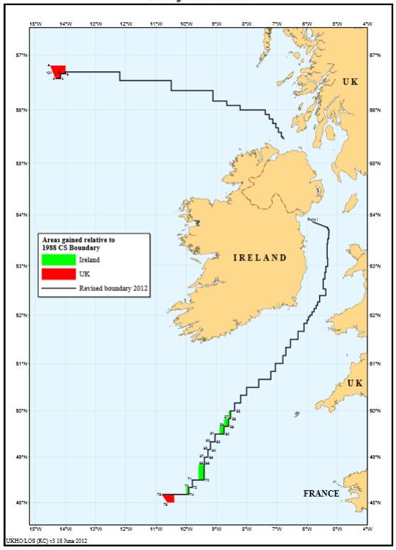 Ireland-UK (2013) Conversion of continental shelf boundary to EEZ delimitation Minor