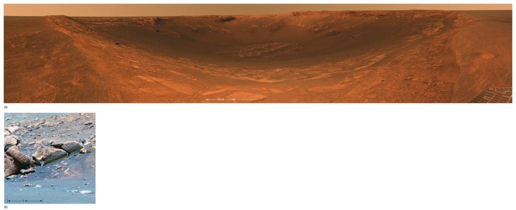 10.5 Water on Mars The landing site for Opportunity was chosen