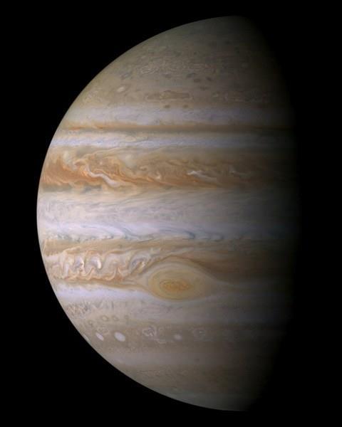 Jupiter: It is the fifth planet from the sun. Its atmosphere is made mostly of hydrogen, helium and methane.