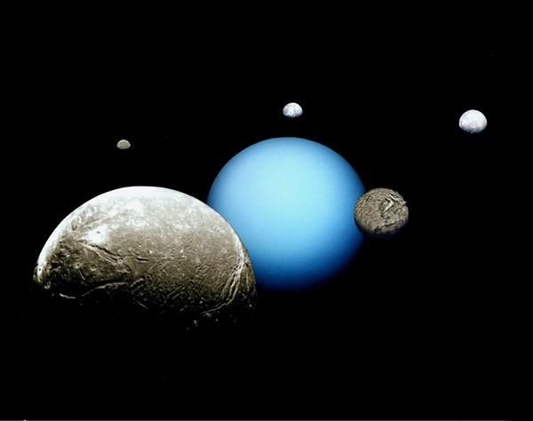 Uranus It is the seventh planet from the sun. It is the third largest planet in our solar system. It has a small faint ring system.