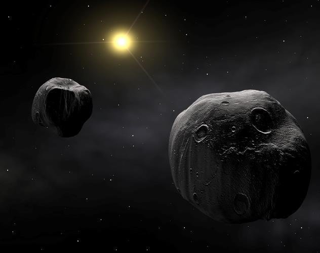Most of the asteroids in our solar system are found in the asteroid belt between Mars